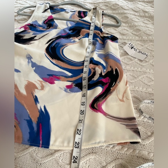 NWT Nine West Vibrant Sleeveless Blouse Women’s Size XS - Picture 9 of 13